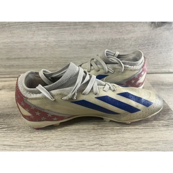 Adidas X Crazyfast USA.3 FG Juniors 2.5 Red White Blue USA Soccer Cleats IG0667 - Picture 7 of 10